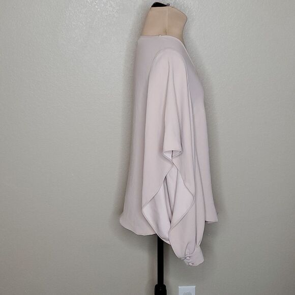 Trina Turk Rejoice Top Small Blush Nude Beige Split Sleeve Butterfly top - Picture 4 of 9